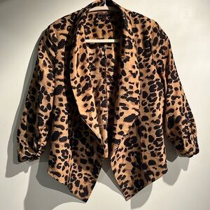 Leopard Print Blazer